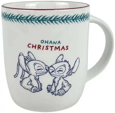 Kurt S. Adler mok keramiek disney stitch & angel 8x9.5cm