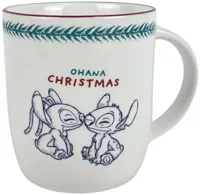 Kurt S. Adler mok keramiek disney stitch & angel 8x9.5cm - thumbnail