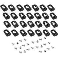 Hammond Electronics 1557FOOT2BK-24 Polycarbonaat Zwart 24 stuk(s) - thumbnail