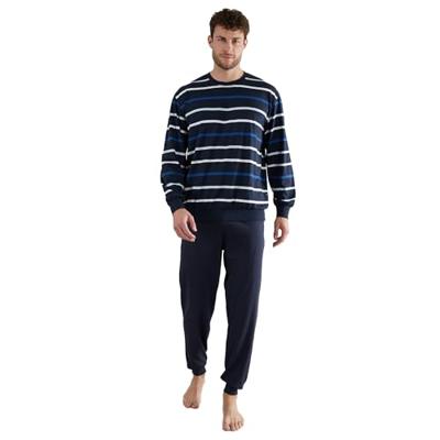 Gotzburg pyjama klima activ met boorden blauw