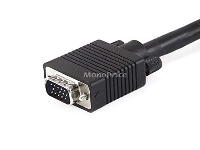 Monoprice VGA HD-15 naar 5 BNC RGB-videokabel voor HDTV-monitorkabel - 6FT (zwart)