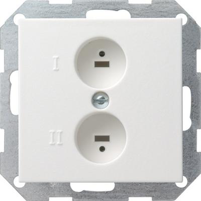 Gira luidsprekercontactdoosmat wit