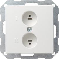 Gira luidsprekercontactdoosmat wit - thumbnail