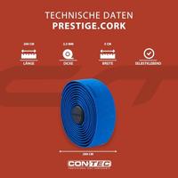 CONTEC stuurlint "prestige.cork ct bar tape prestige.cork 200mm blue - thumbnail