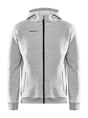 Craft 1910620 Core Soul Full Zip Hood Men - Grey Melange - 4XL
