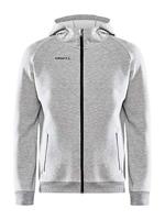 Craft 1910620 Core Soul Full Zip Hood Men - Grey Melange - 4XL - thumbnail