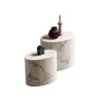 Salontafel set Esma Wit rond - thumbnail