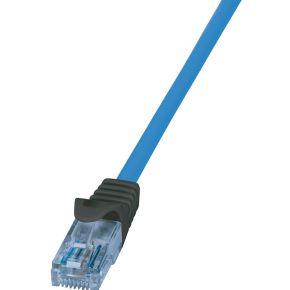 LogiLink CPP001 RJ45 Netwerkkabel, patchkabel CAT 6A U/UTP 1 m Blauw Vlambestendig, Halogeenvrij, Met anti-kniktule, Snagless, Vergulde steekcontacten 1 stuk(s) LogiLink CPP001 RJ45 Netwerkkabel, patchkabel CAT 6A U/UTP 1 m Blauw Vlambestendig, Halogeenvrij, Met anti-kniktule, Snagless, Vergulde steekcontacten 1 stuk(s)