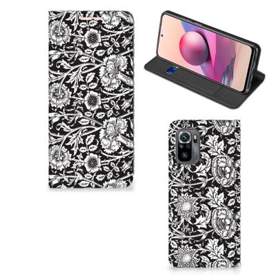 Xiaomi Redmi Note 10 4G | 10S | Poco M5s Smart Cover Black Flowers Xiaomi Redmi Note 10 4G | 10S | Poco M5s Smart Cover Black Flowers