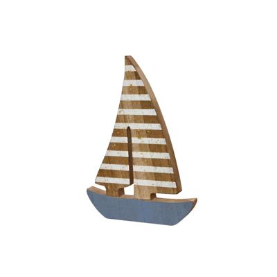 Decoratie Boot hout 1,5x13x18cm