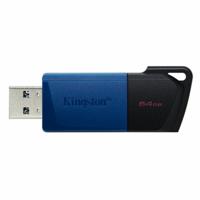 Kingston datatraveler exodia m 64 gb usb-stick (blauw/zwart, usb-a 3.2 gen 1) - thumbnail