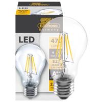 LED lamp 4W 470 lumen 2700K E27 peer helder niet dimbaar 4W vergelijkbaar met 25W 117 lumen per Watt - thumbnail