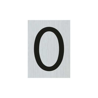 Deco route alu picto cijfer 0 60x44 mm Pickup - Pickup