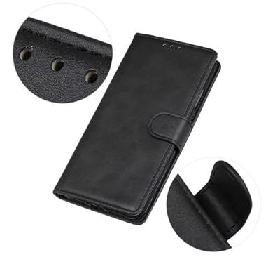 Casecentive Leren Wallet case met sluiting iPhone 13 Pro zwart