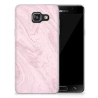 Samsung Galaxy A3 2016 TPU Siliconen Hoesje Marble Pink - Origineel Cadeau Vriendin - thumbnail