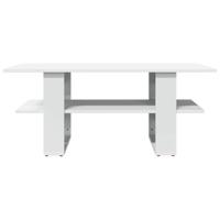 Salontafel 102x50x42 cm bewerkt hout zwart - thumbnail