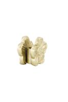 Zusss Kandelaartje Metaal Bloem Goud - thumbnail