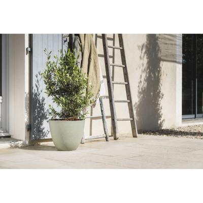 Ronde bloempot Ø 50 cm - EDA - Element - 47,8 L - Drainagesysteem - Binnen/buiten - Ø 48,8 x H 38,4 cm - Khaki