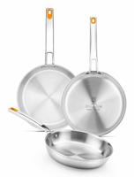 Pan BRA EFFICIENT IX 28 Grijs Roestvrij staal Ø 28 cm - thumbnail