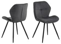 Petra eetkamerstoel Liv antraciet - thumbnail