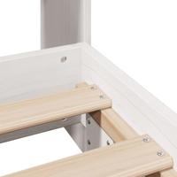 Bedframe zonder matras massief grenenhout wit 90x190 cm - thumbnail