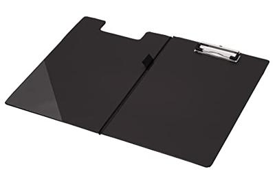 Q-CONNECT klemplaat, PP, ft A4, dubbel, zwart
