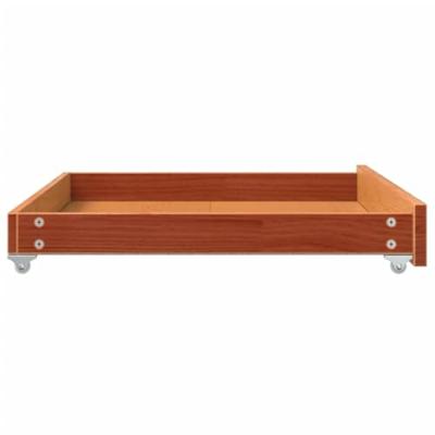 Slaapbanklades 2 st massief grenenhout wasbruin