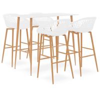 5-delige Barset wit - thumbnail