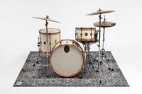 DRUMnBASE VP185-GRY Vintage Persian Grey drum/stage mat 185 x 160 cm - thumbnail