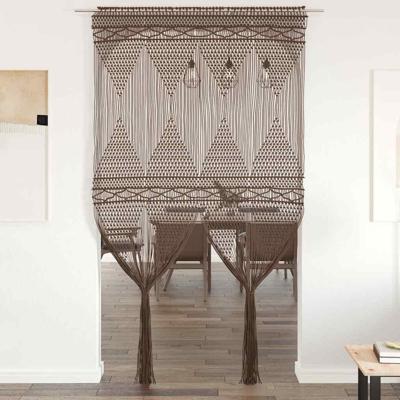 Gordijn macram 140x240 cm katoen taupe Gordijn macram 140x240 cm katoen taupe