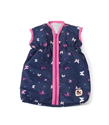 Poppen Slaapzak - Vlinders Navy Roze