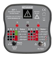 Benning SDT 1 Stopcontacttester CAT III 300 V LED, LCD - thumbnail
