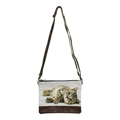 Canvas Crossbody Tas Tabby Liggend (23 x 18 cm) Canvas Crossbody Tas Tabby Liggend (23 x 18 cm)