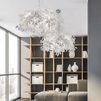 Trio Hanglamp met blaadjesLeavy 70cm grijstint - R10464001 - thumbnail