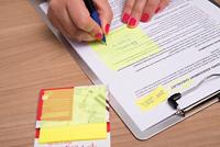 Pergamy transparante notes, ft 76 x 76 mm, 50 vel, geel - thumbnail