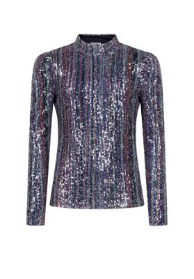 Top Ivona Sequins Co Denimblue