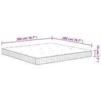 Pocketveringmatras middelhard 200x200 cm - thumbnail