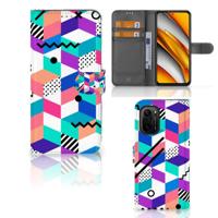 Poco F3 | Xiaomi Mi 11i Book Case Blokken Kleurrijk - thumbnail