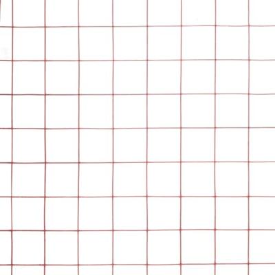 VidaXL Kippengaas 10x1,5 m staal met pvc coating rood