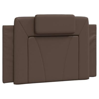 Bedframe met LED-verlichting kunstleer bruin 80x200 cm