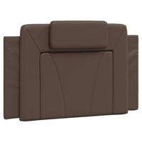 Bedframe met LED-verlichting kunstleer bruin 80x200 cm - thumbnail