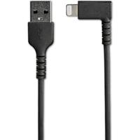 StarTech.com Premium USB-A naar Lightning Kabel 1m Zwart - Robuuste 90° haakse USB Type A naar Lightning Charge & Sync Oplaadkabel met Aramide Vezels - Apple MFi Cert. - iPhone (RUSBLTMM1MBR) - thumbnail