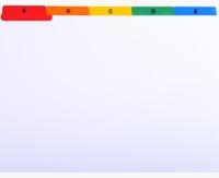 Exacompta tabbladen voor systeemkaartenbakken, 25 tabs, ft A5 - thumbnail