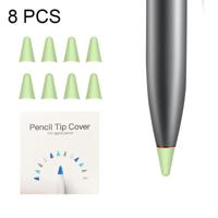 8 PCS Non-slip Mute Slijtvaste Nib Cover voor M-pencil Lite (Groen) - thumbnail