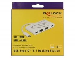 DeLOCK USB-C 3.1 > HDMI + VGA + LAN + USB adapter