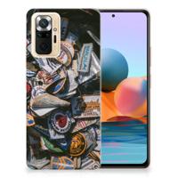 Xiaomi Redmi Note 10 Pro Siliconen Hoesje met foto Badges - thumbnail