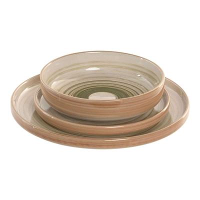 Serviesset Home ESPRIT Groen Keramiek 18 Onderdelen