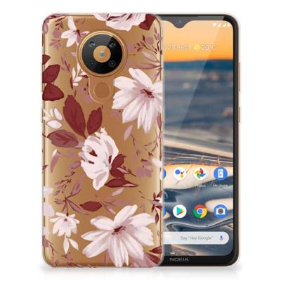Smartphone hoesje Nokia 5.3 Watercolor Flowers Smartphone hoesje Nokia 5.3 Watercolor Flowers