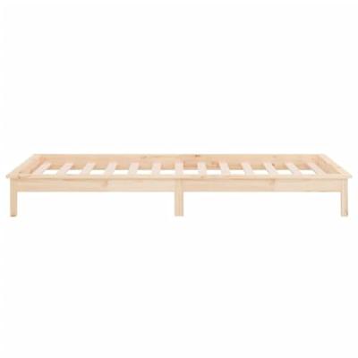 Bedframe LED massief hout 90x190 cm Bedframe LED massief hout 90x190 cm