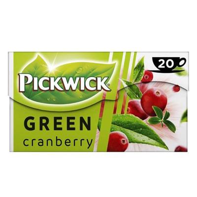 Pickwick - Groene thee Cranberry - 20 zakjes Pickwick - Groene thee Cranberry - 20 zakjes